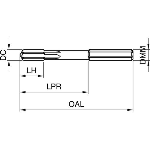 GUHRING 高速加工用リーマ レギュラnanoAコート 18.97mm