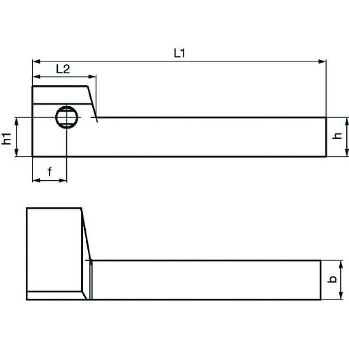 GUHRING 溝入れ工具 角シャンクホルダ・ オフセット90° レギュラ- GH108.1616.120.90.22.R