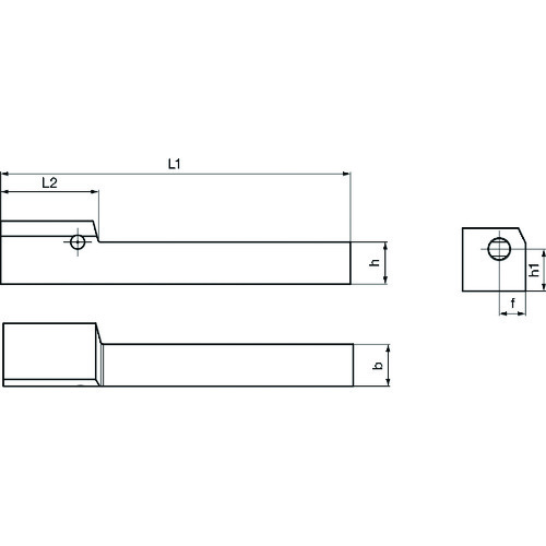 GUHRING 溝入れ工具 角シャンクホルダ・ストレート 0° レギュラ- GH108.0500.350.00.22.R