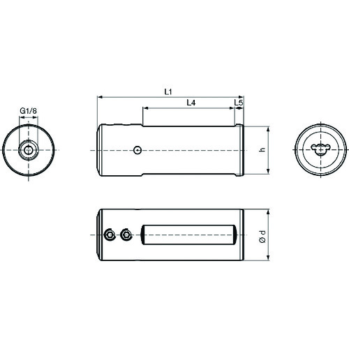 GUHRING 溝入れ工具 丸シャンクホルダ・上部クランプねじ Tornos machine用 レギュラ- GB106.0025.100.00.22.N.IK.TOR
