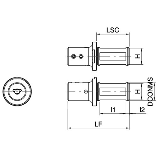 GUHRING ブローチツール用丸シャンクホルダ GB110.0025.075.00.22.S.IK