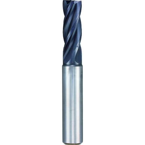 GUHRING 4枚刃エンドミル パイロット穴加工用 レギュラSuperAコート 10mm