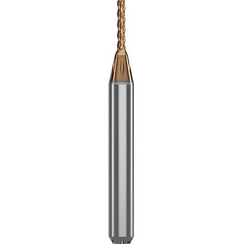 GUHRING 3枚刃エンドミル 5xD 不等分割 RF100 Micro Diver 0.5mm