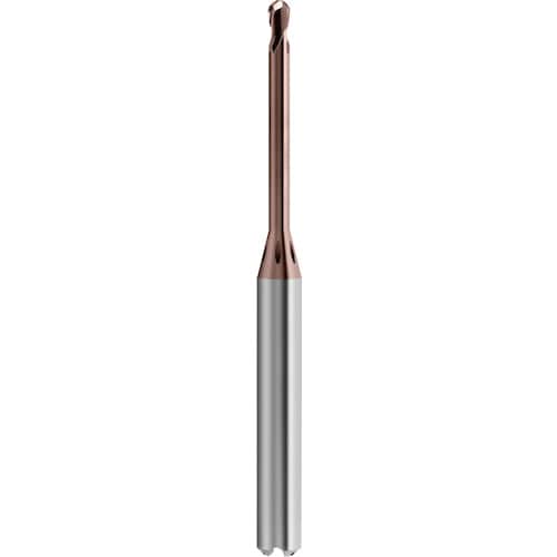 GUHRING 2枚刃高精度ボールエンドミル G-Mold マイクロ 65 B エクストラロング 0.2mm