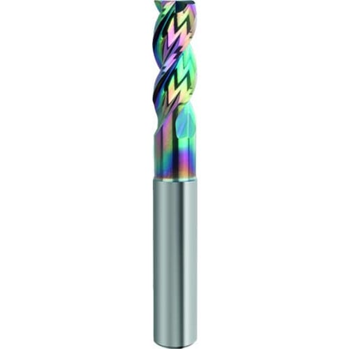 GUHRING アルミ用3枚刃高能率エンドミル ロング Carbo+コート 9.5mm