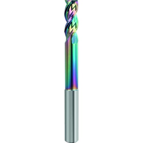 GUHRING アルミ用3枚刃高能率エンドミル エクストラロング Carbo+コート 7.5mm