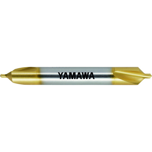 ヤマワ コーティング弱ねじれ溝A形90° センタ穴ドリル CD-Q V 2X90°X6