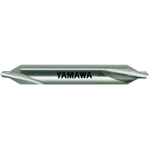 ヤマワ 弱ねじれ溝A形60° センタ穴ドリル CD-S 1/8X60°X7.7