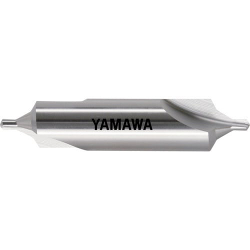 ヤマワ 弱ねじれ溝B形60° センタ穴ドリル 旧JIS2形 CD-S(II) 2X60°X10