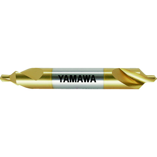 ヤマワ コーティング強ねじれ溝A形90° センタ穴ドリル CE-Q V 1X90°X4