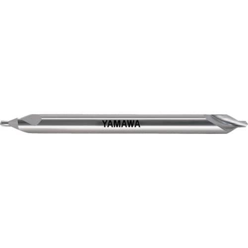 ヤマワ ロングシャンク強ねじれ溝A形60° センタ穴ドリル CE-SL L100 5X60°X12