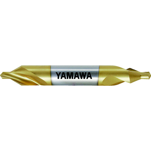 ヤマワ コーティング強ねじれ溝A形60° センタ穴ドリル CE-S V 1X60°X4
