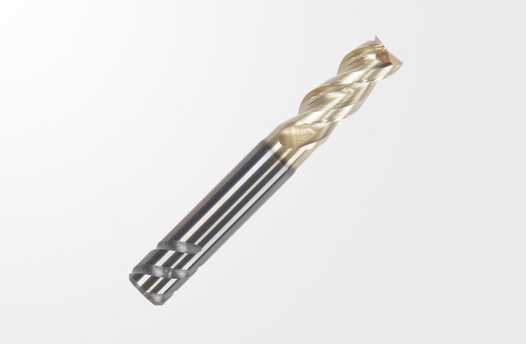 ハイマー 超硬コーティングエンドミル Alu Series Safe‐Lockシャンク F4003NN面取り 刃先径2mm